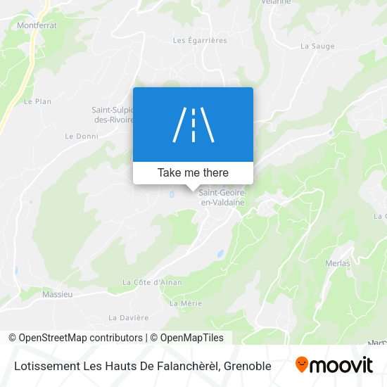 Lotissement Les Hauts De Falanchèrèl map