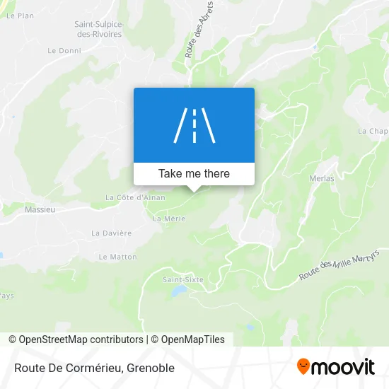 Route De Cormérieu map