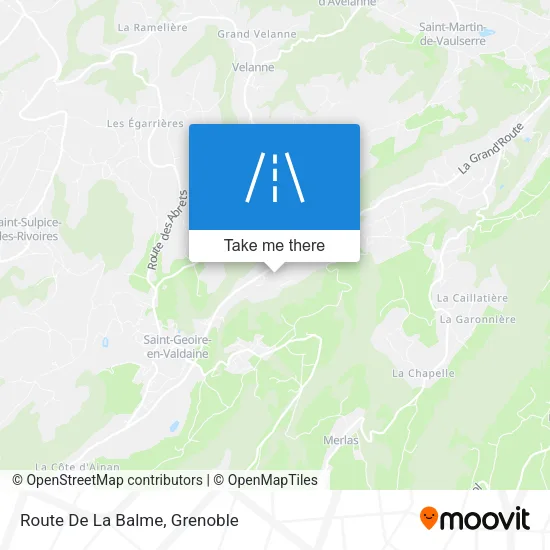 Route De La Balme map