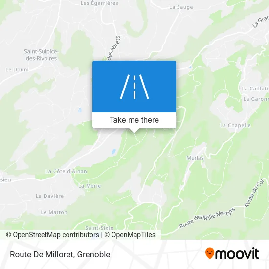 Route De Milloret map