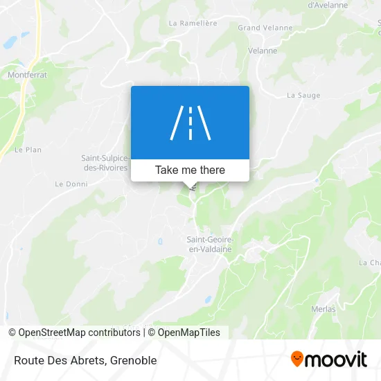 Route Des Abrets map