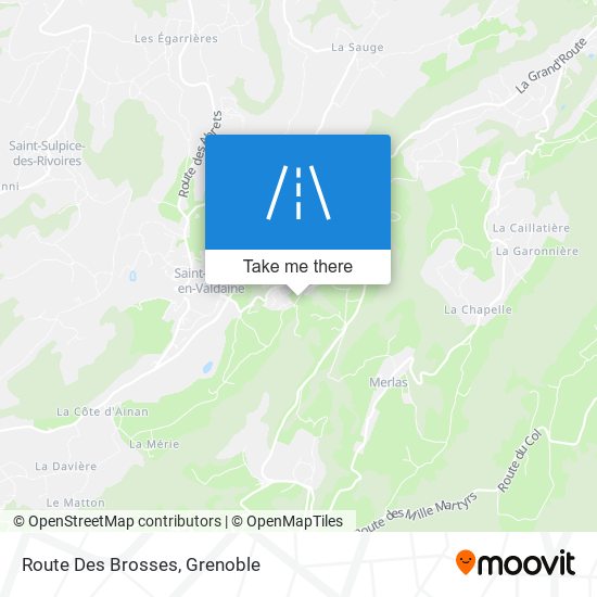 Route Des Brosses map