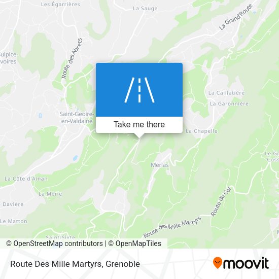 Route Des Mille Martyrs map