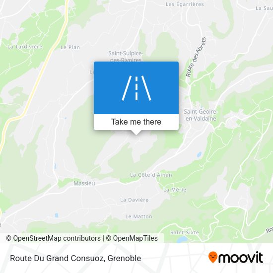 Route Du Grand Consuoz map