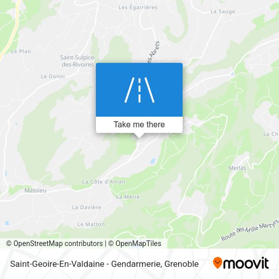 Saint-Geoire-En-Valdaine - Gendarmerie map