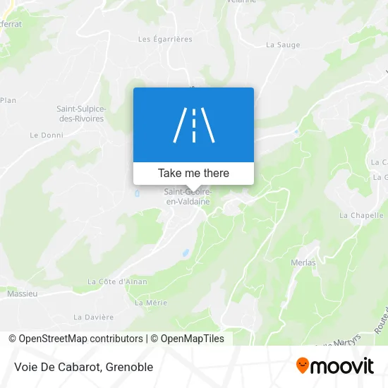 Voie De Cabarot map
