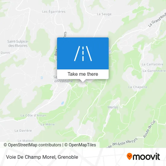 Voie De Champ Morel map