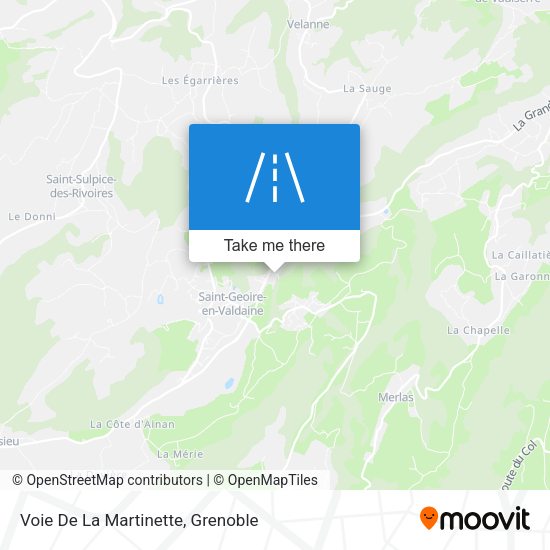 Voie De La Martinette map