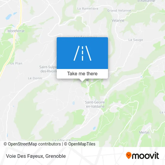 Voie Des Fayeux map