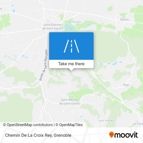 Chemin De La Croix Rey map