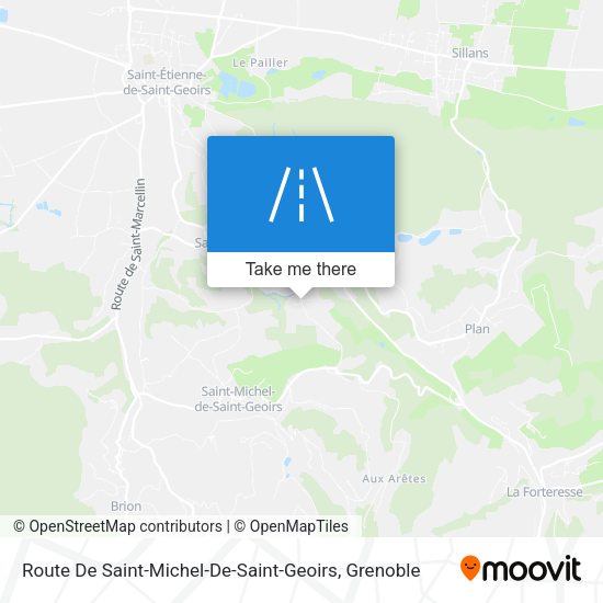 Route De Saint-Michel-De-Saint-Geoirs map