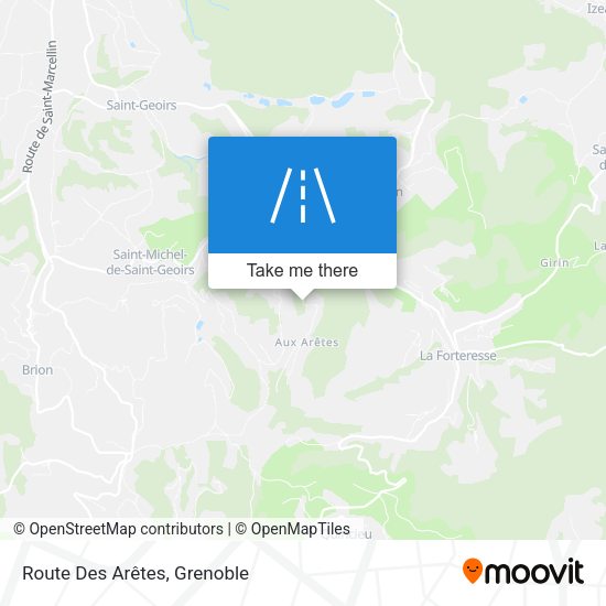 Route Des Arêtes map