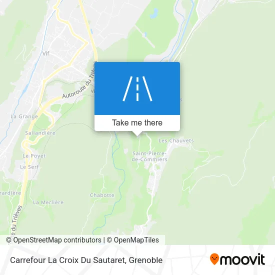 Carrefour La Croix Du Sautaret map
