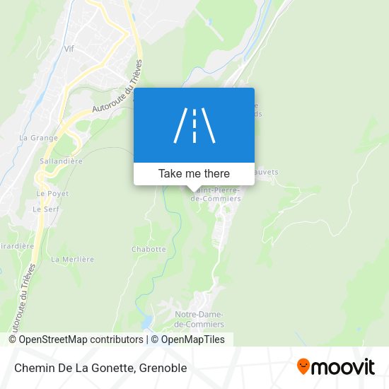 Chemin De La Gonette map