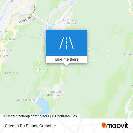 Chemin Du Planet map