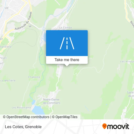 Les Cotes map