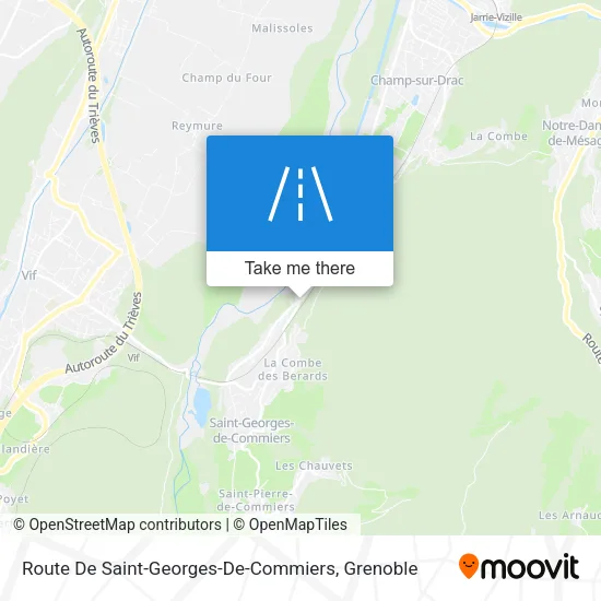 Route De Saint-Georges-De-Commiers map
