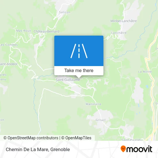 Chemin De La Mare map