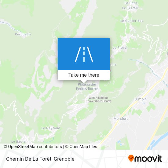 Chemin De La Forêt map