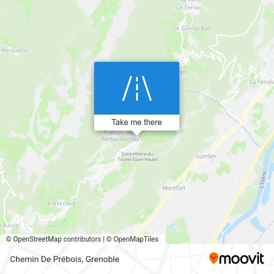 Chemin De Prébois map