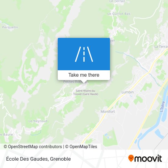 École Des Gaudes map
