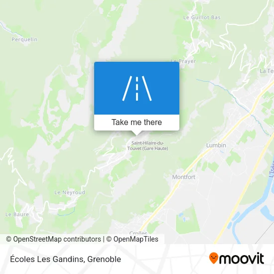Écoles Les Gandins map