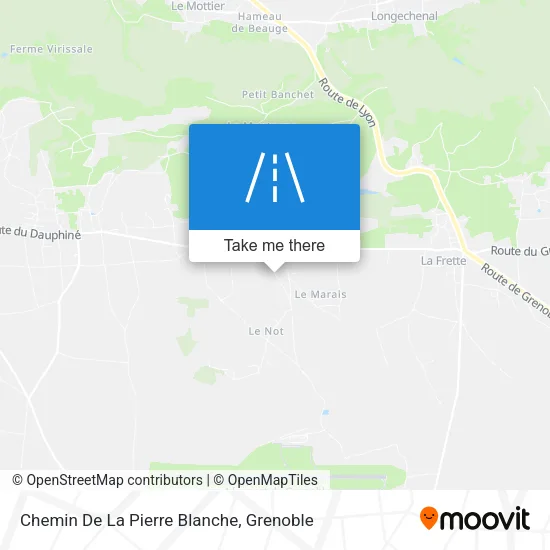 Chemin De La Pierre Blanche map
