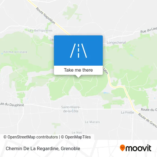 Chemin De La Regardine map