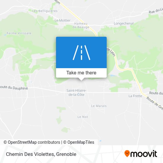 Chemin Des Violettes map