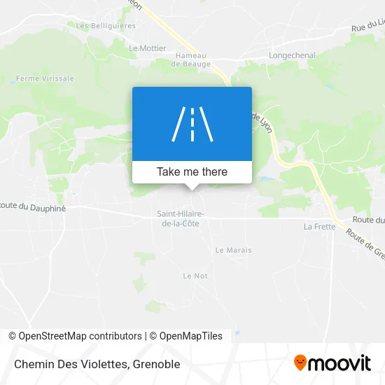 Chemin Des Violettes map
