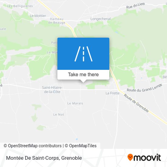 Montée De Saint-Corps map