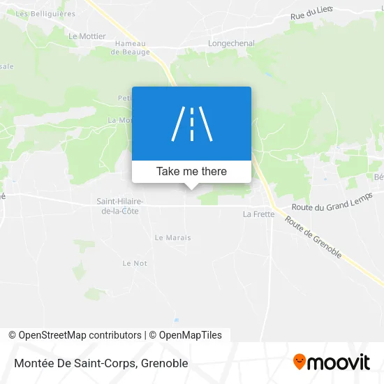 Montée De Saint-Corps map