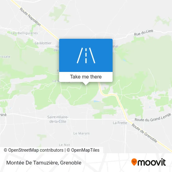 Montée De Tamuzière map
