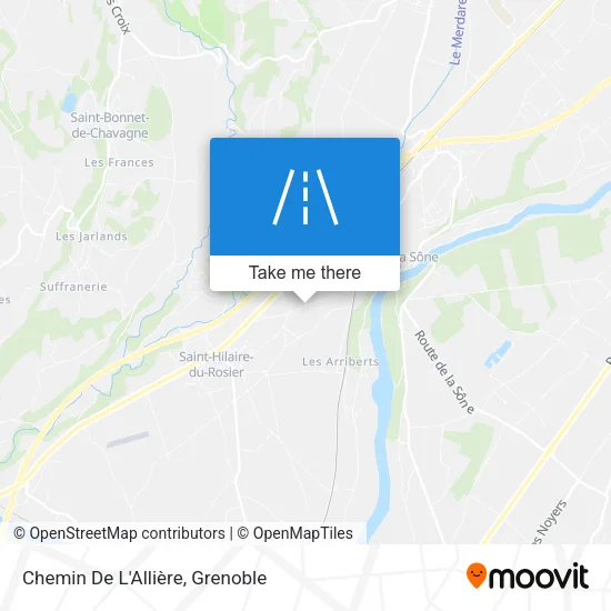 Chemin De L'Allière map