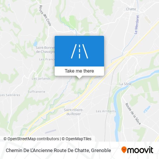 Chemin De L'Ancienne Route De Chatte map