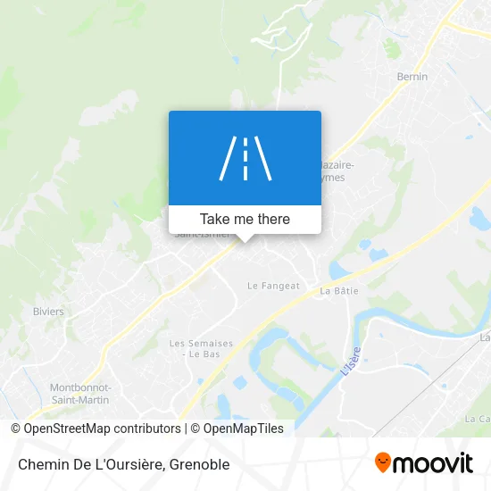 Chemin De L'Oursière map