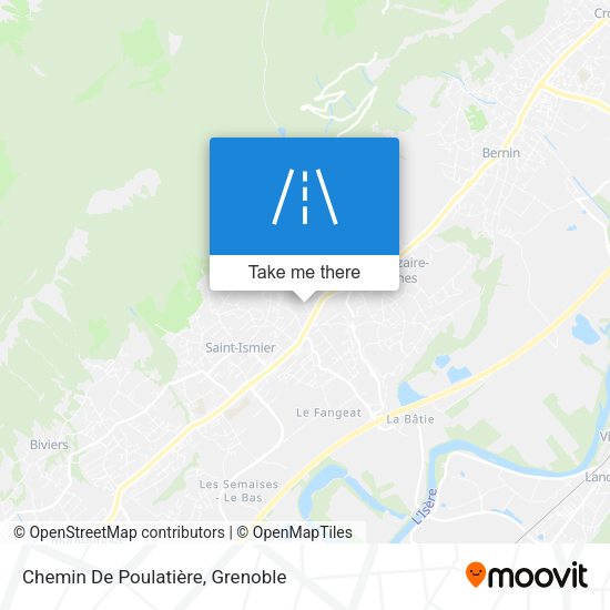 Chemin De Poulatière map