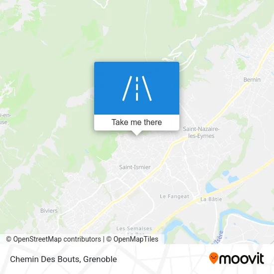 Chemin Des Bouts map