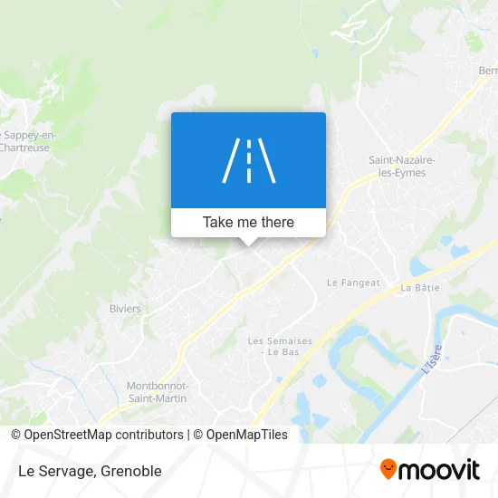 Le Servage map