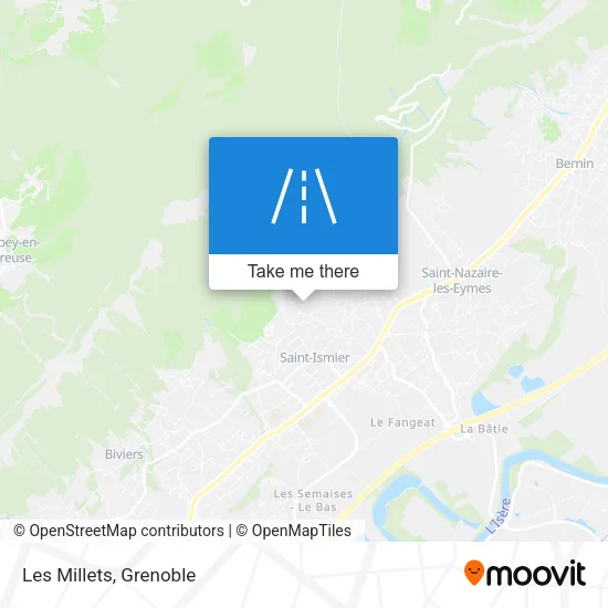 Les Millets map