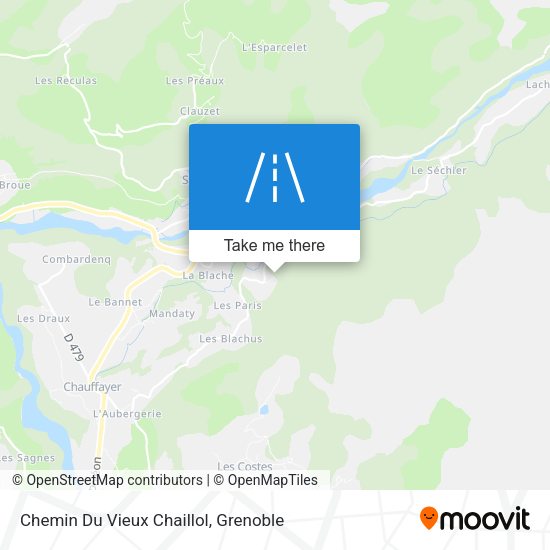 Chemin Du Vieux Chaillol map