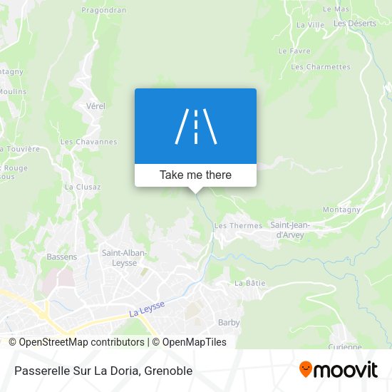 Passerelle Sur La Doria map
