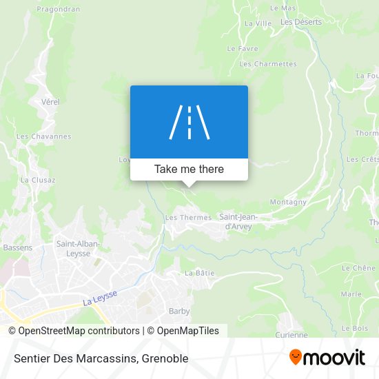 Sentier Des Marcassins map