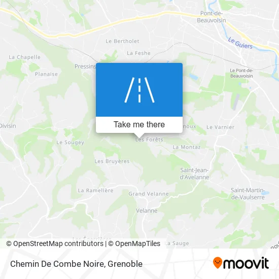 Chemin De Combe Noire map