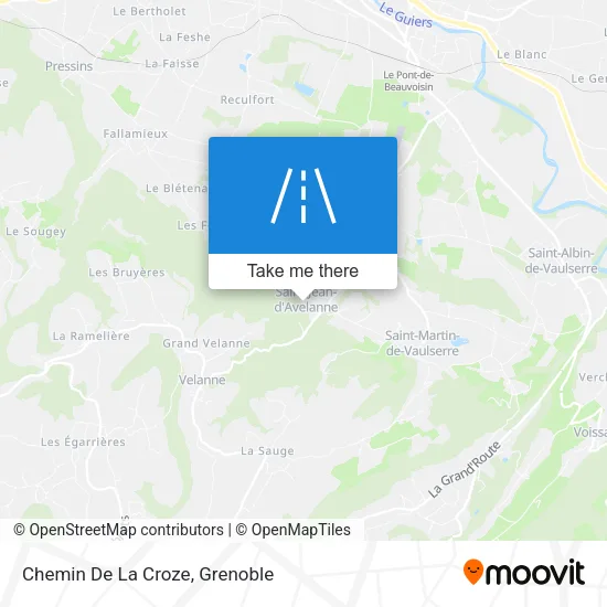 Chemin De La Croze map