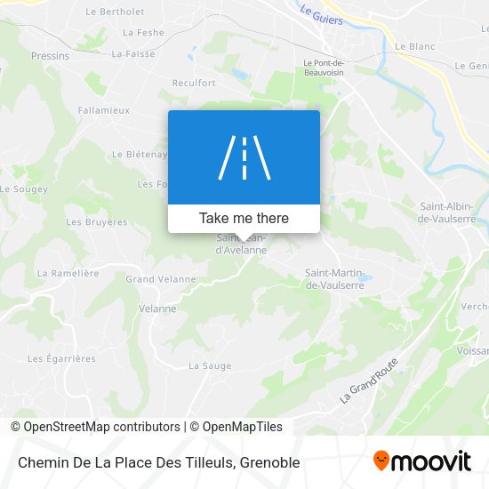 Chemin De La Place Des Tilleuls map