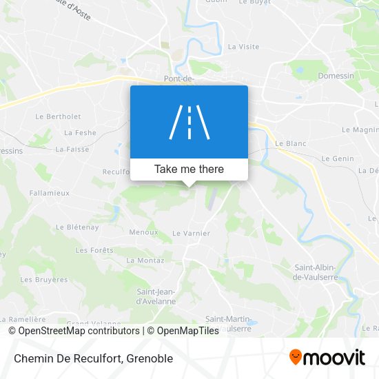 Chemin De Reculfort map
