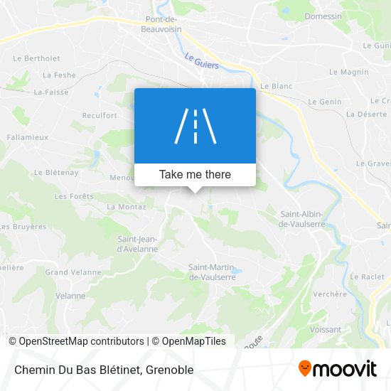 Chemin Du Bas Blétinet map