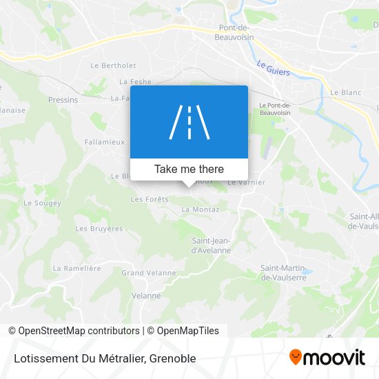 Lotissement Du Métralier map
