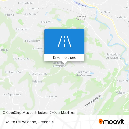 Route De Vélanne map